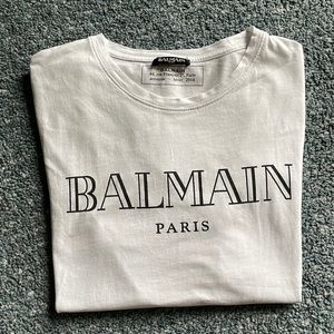 Balmain Paris white tshirt